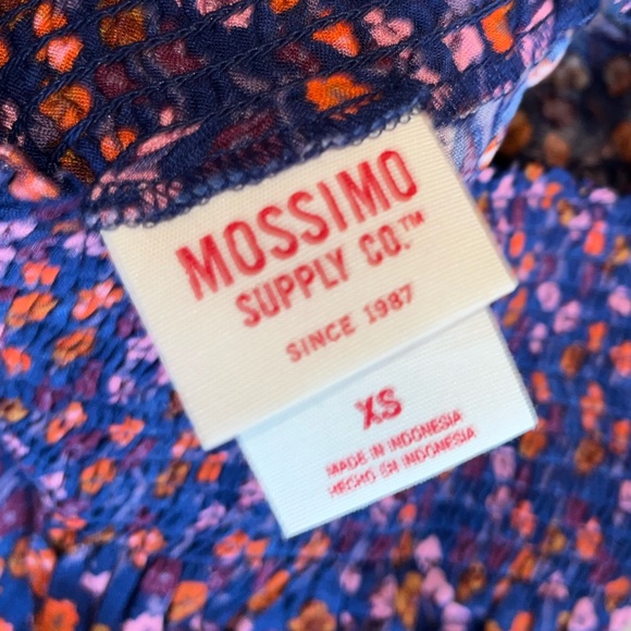 Mossimo Supply Co. Blue Orange Pink Floral Skirt Sz XS 🌸 - Picture 3 of 3